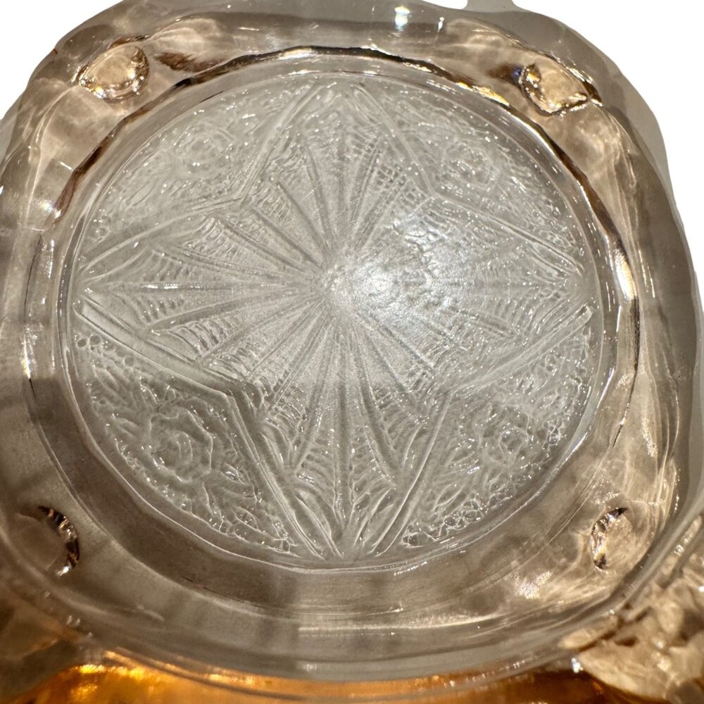 2 Depression Glass Ashtrays Jeanette Adam Pink Trinkets Jewelry Set of 2 Vintage - Picture 14 of 16